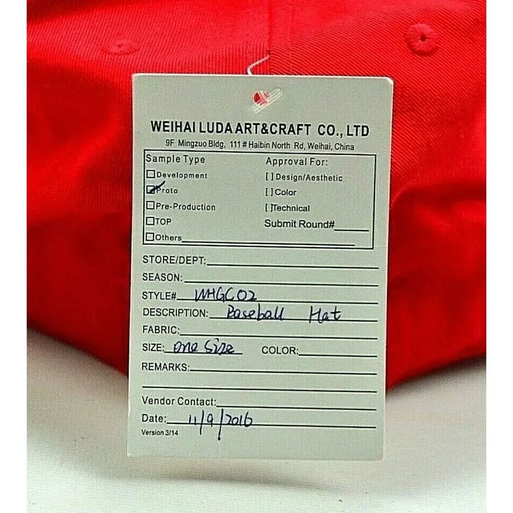 RARE Coca Cola Prototype Cork Bill and Strapback Red Hat Cap NEW FREE SHIPPING‎